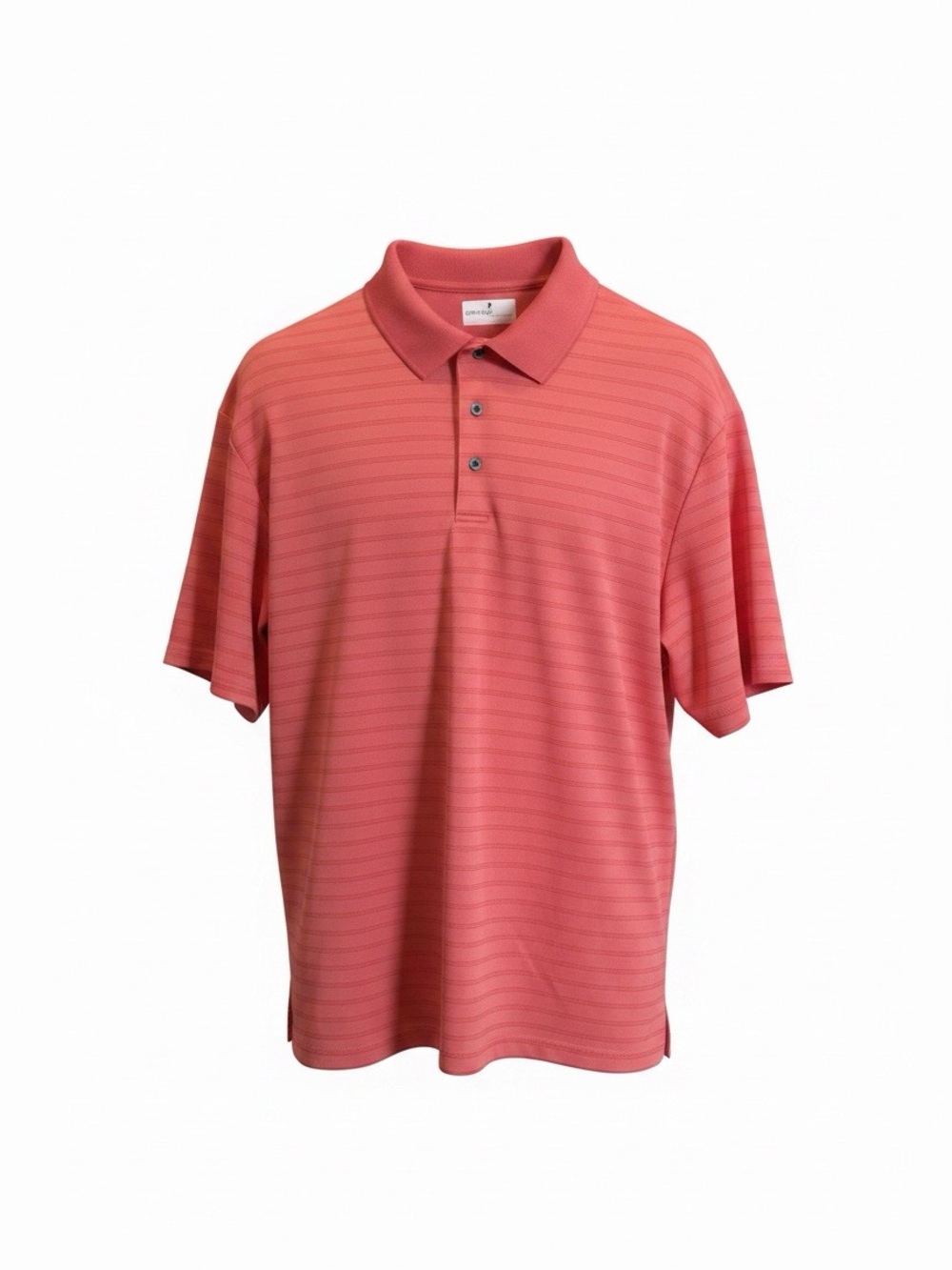 Grand Slam Coral Stripe Polo Shirt